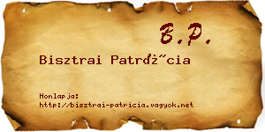 Bisztrai Patrícia névjegykártya